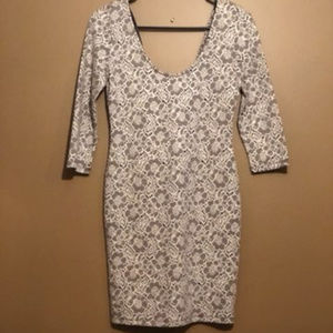 Black and Cream Dress